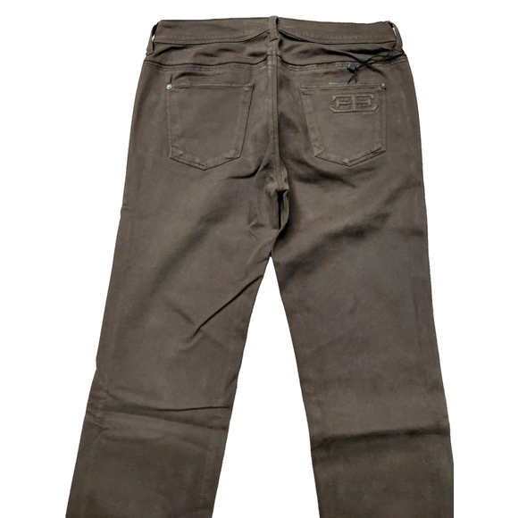 Ermanno Scervino Brown Straight Leg Slim Jeans Pants Sz 27 NWT - Picture 10 of 16